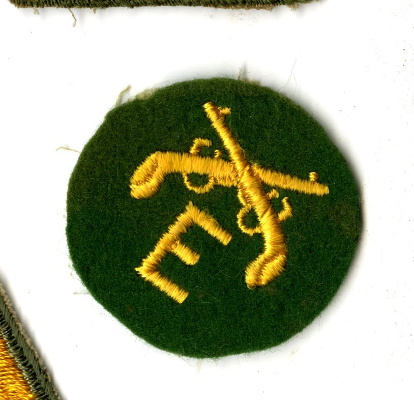 Military Police Design White Back Patch on Felt Vintage Patch King