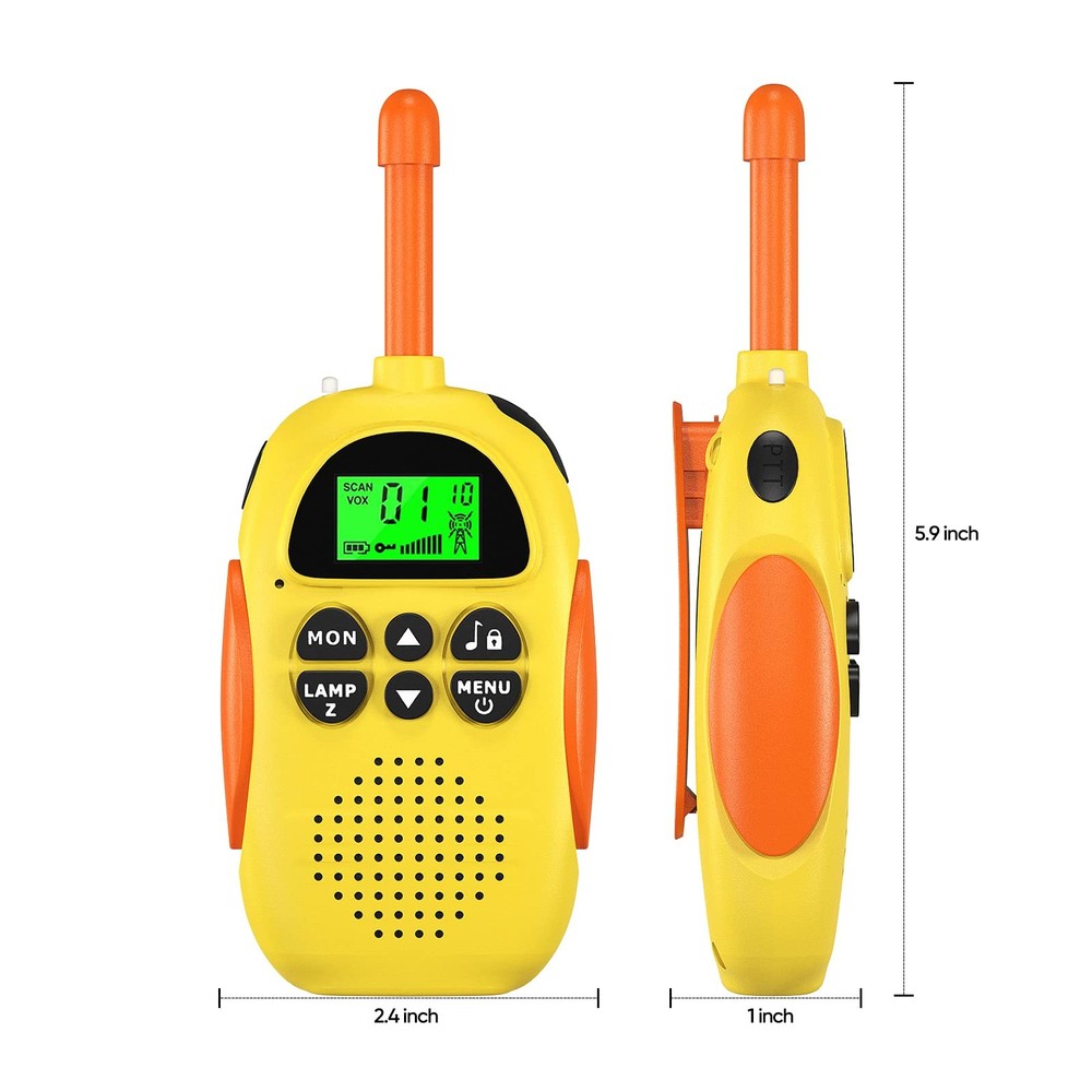 Walkie Talkies for Rechargeable 2 Pack Walkie Talkies, Long Range 22 Channels...
