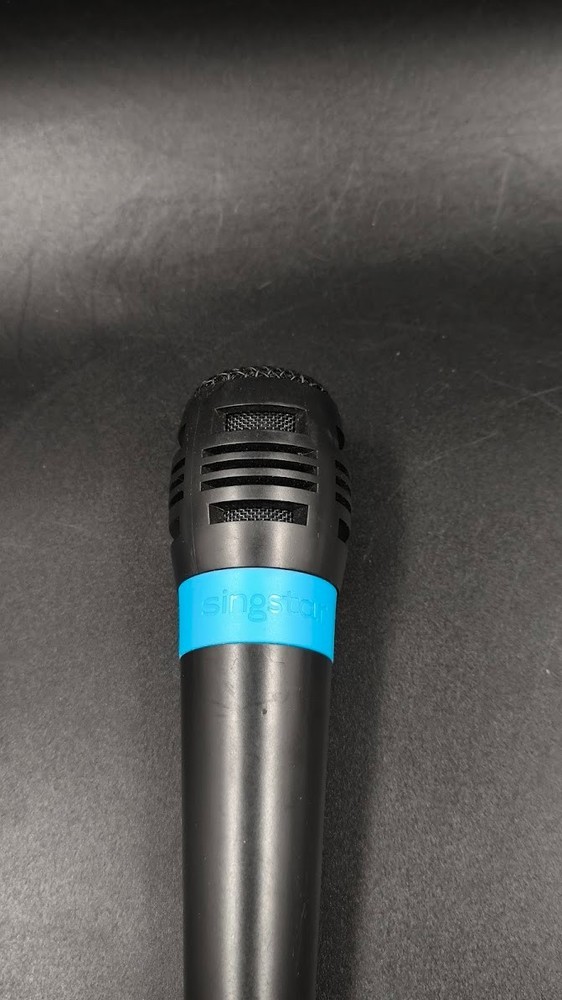 Playstation 2 PS2 Microphone Singstar Used Working Black/Blue