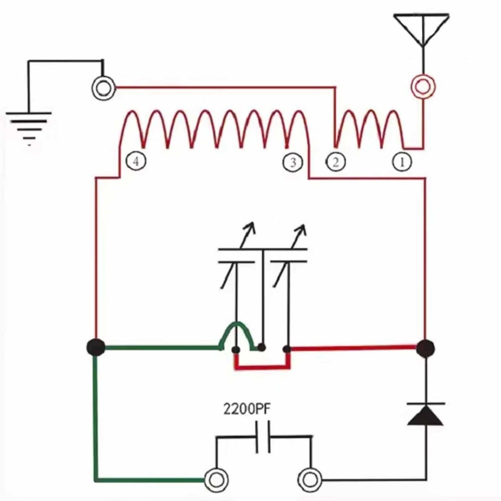 Radio DIY Kit Electronic Two Circuit Assembly for Science Projects Children