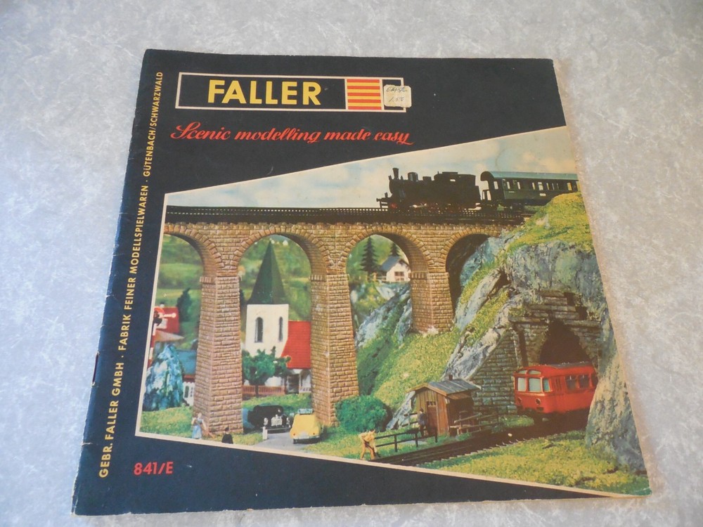 Vintage FALLER SCENIC MODELLING MADE EASY BOOK, GERMANY, #841/E!