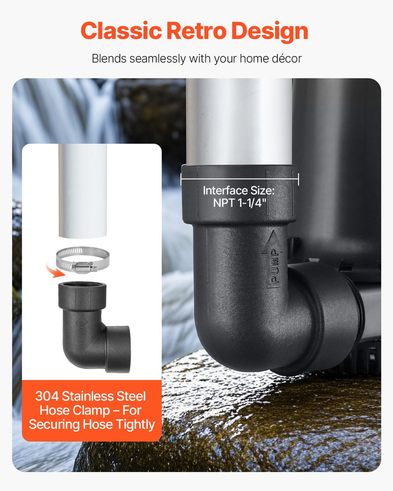 Basement Emergency Back-Up Sump Pump, Black