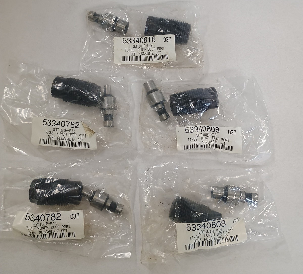 Roper Whitney SDT101A Punch and Die Set, Deep Port, 5 Pieces