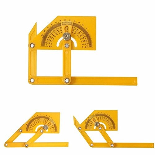 Honbay 1pc Plastic Protractor Angle Finder Measure Arm Ruler Gauge Tool
