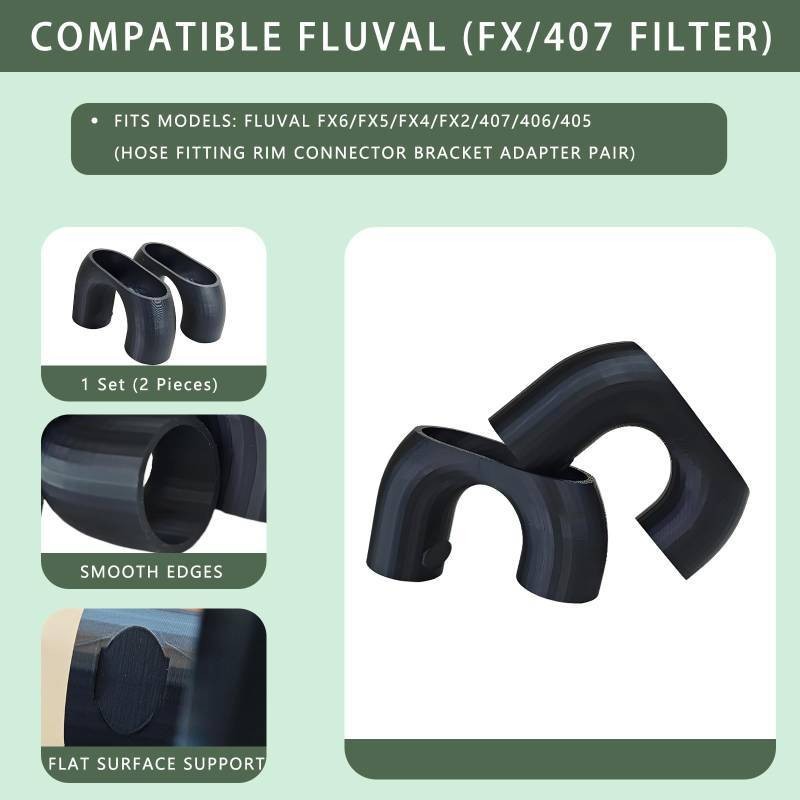 2-Pack Rim Connector Pair for Fluval fx6 Replacement Parts