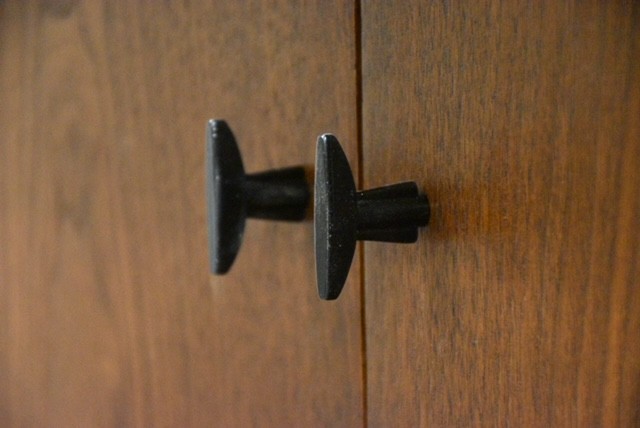 Refinished Walnut Bar by Milo Baughman for Directional