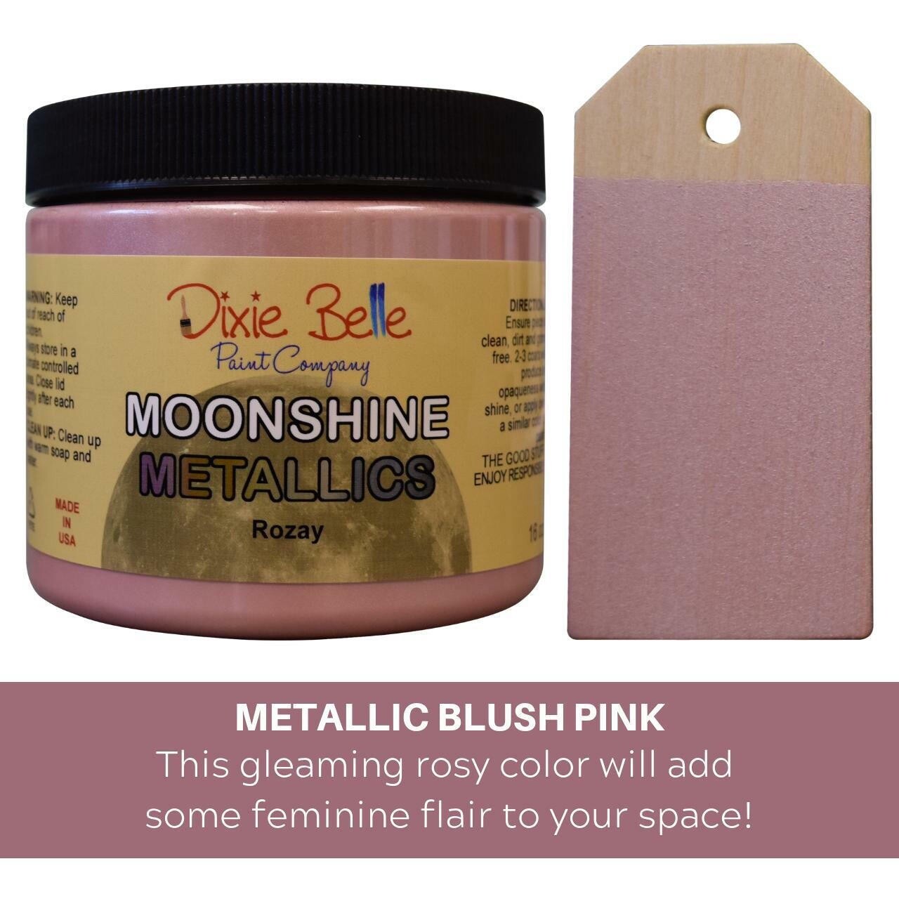 Dixie Belle Moonshine Metallic Paint 4 oz 16 oz FREE shipping over $35