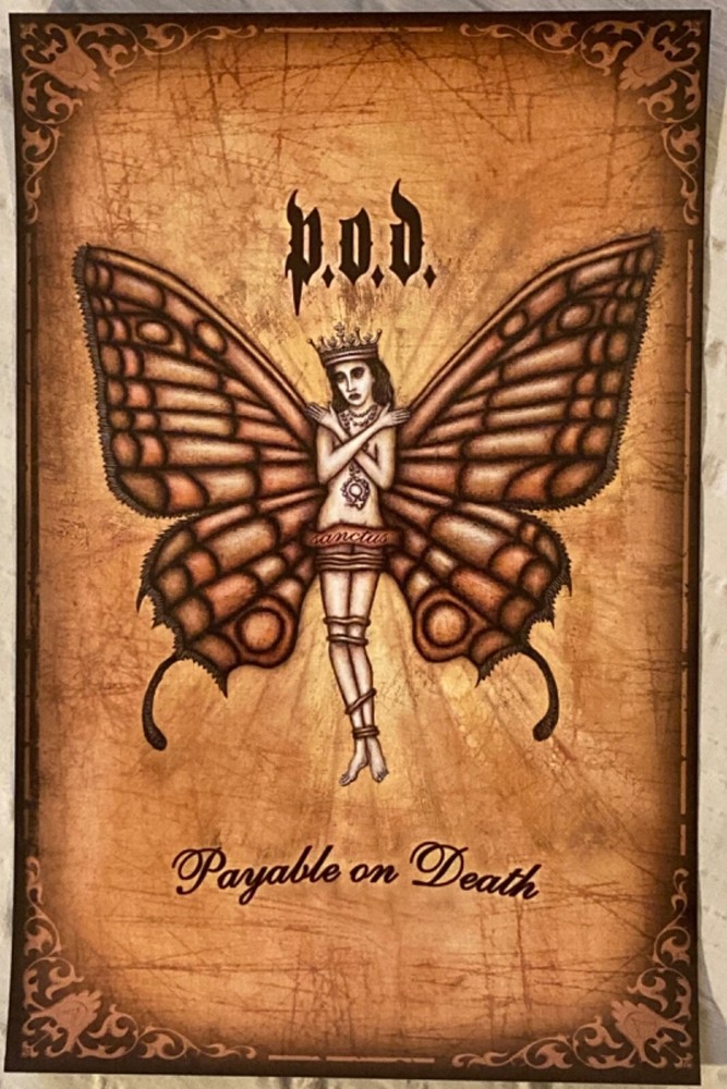 P.O.D. 2003 Two-Sided Promo Poster Payable On Death K
