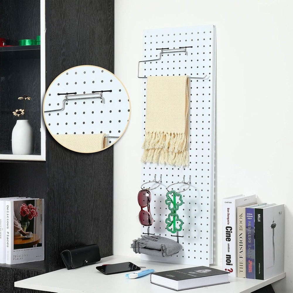 Pegboard Hook Locks Black Plastic Peg Fixer Board Accessories