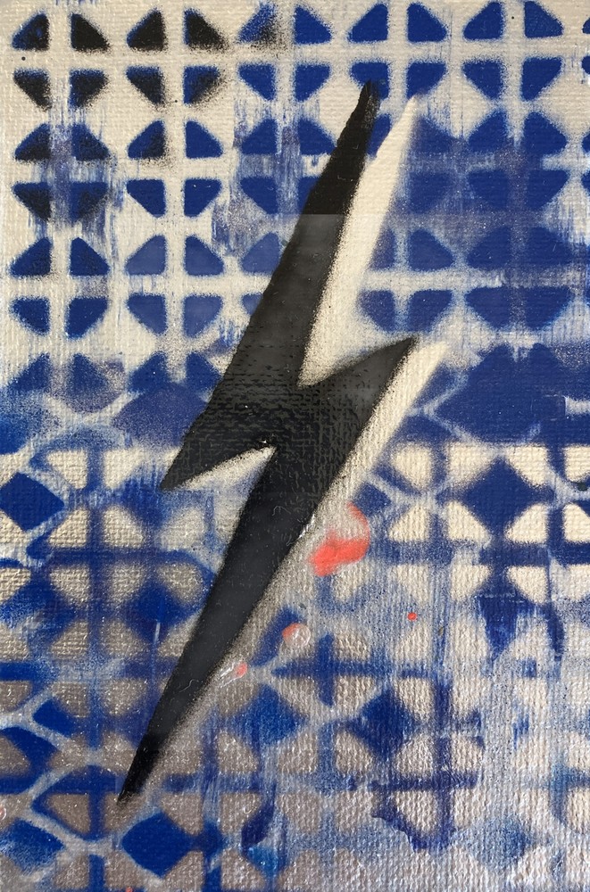 Lightning Bolt Painting Art Venice Beach