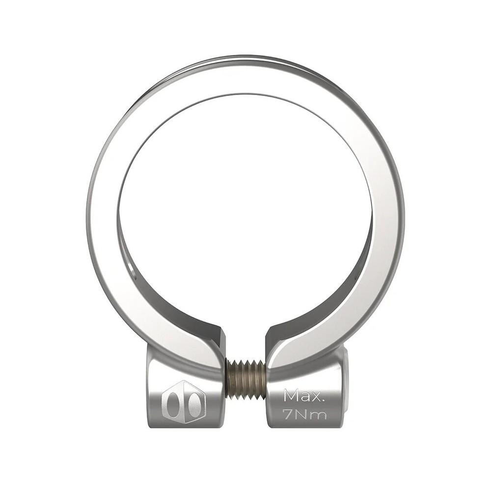 BOX ONE BMX FIXED SEAT POST CLAMP 31.8mm SILVER
