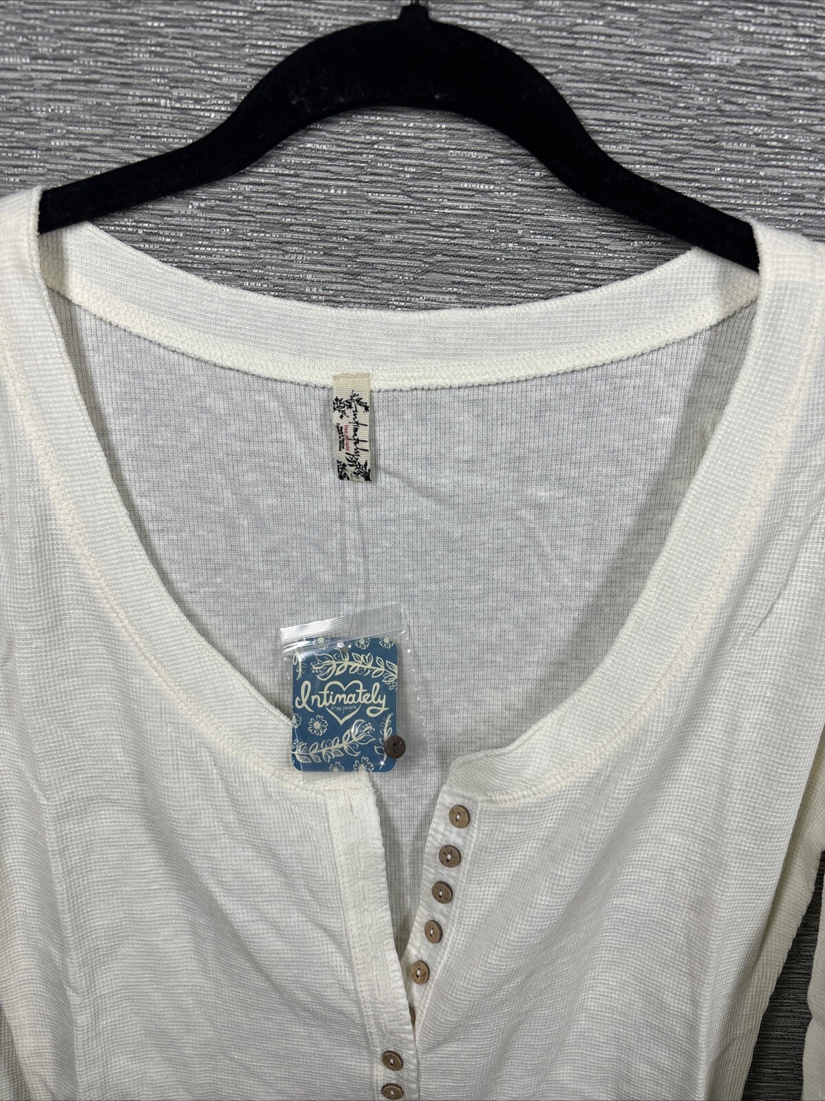 NEW Intimately Free People Dylan Thermal Bodysuit Ivory Size L