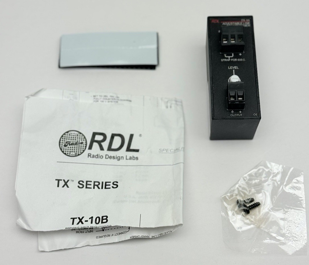 RDL TX-1A ADJUSTABLE LINE TRANSFORMER, TX SERIES