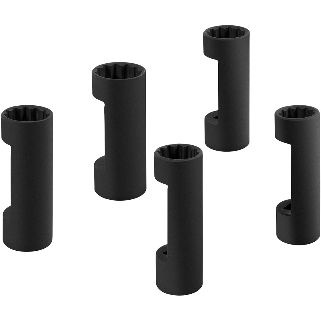 5pc Suspension Strut Nut Socket Set 18mm 19mm 21mm 22mm 24mm 12 Point 1/2" Drive