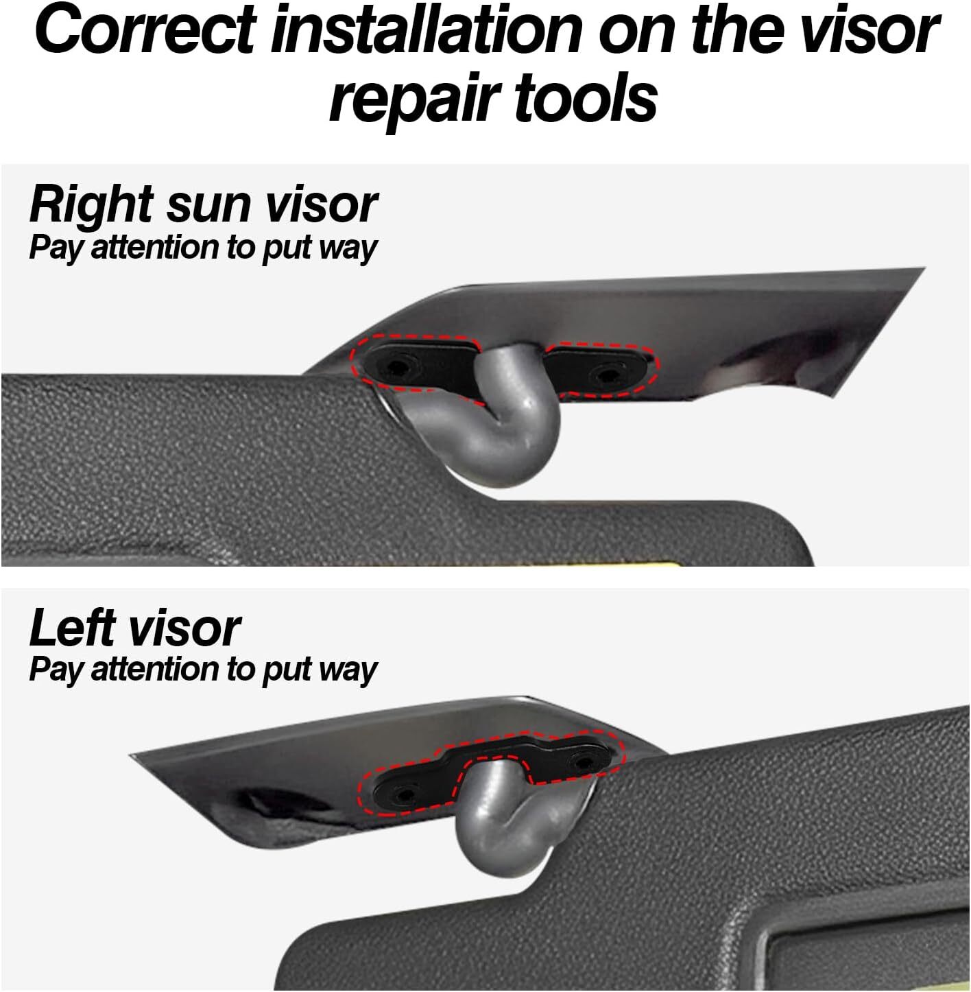 🔥Pair Sun Visor Clip Repair Kit For Jeep Wrangler JK JL Gladiator JT 2018-2022