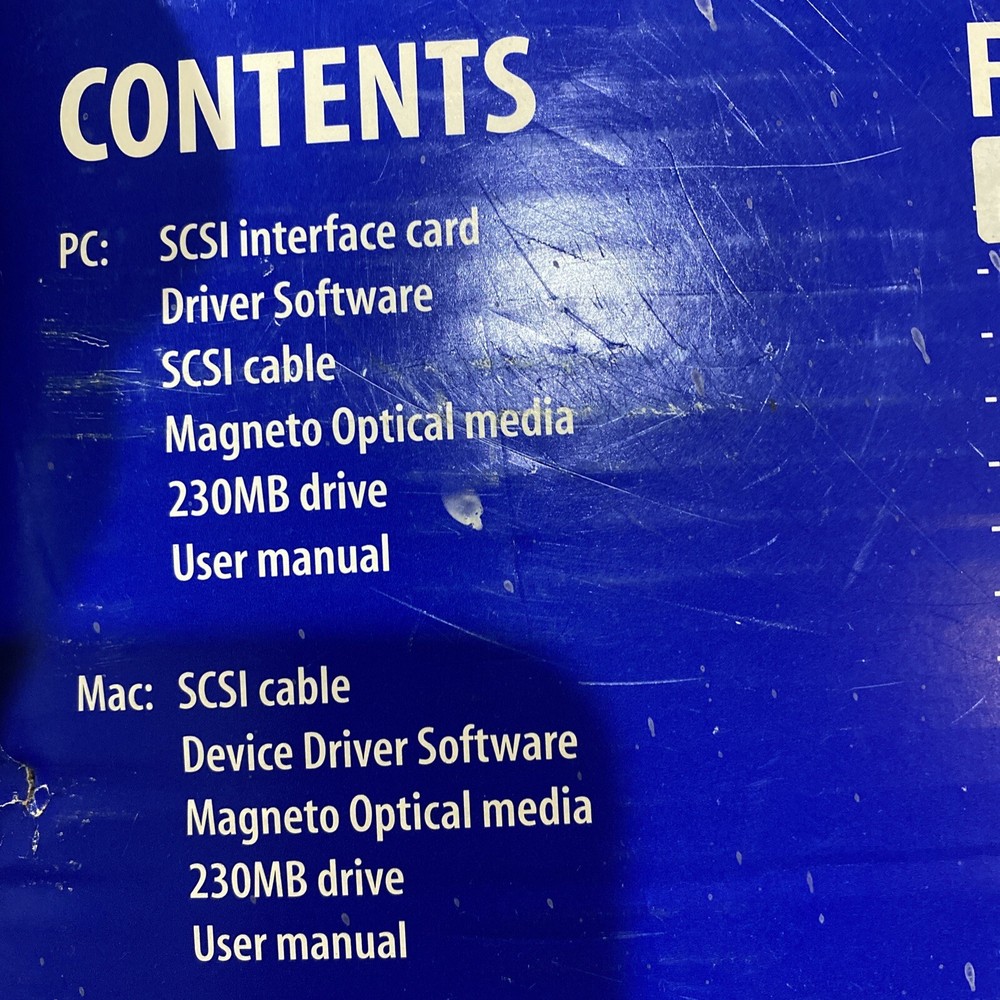 3.5 “ Magneto Optical Drive / MCA 230 LC+2 Disk