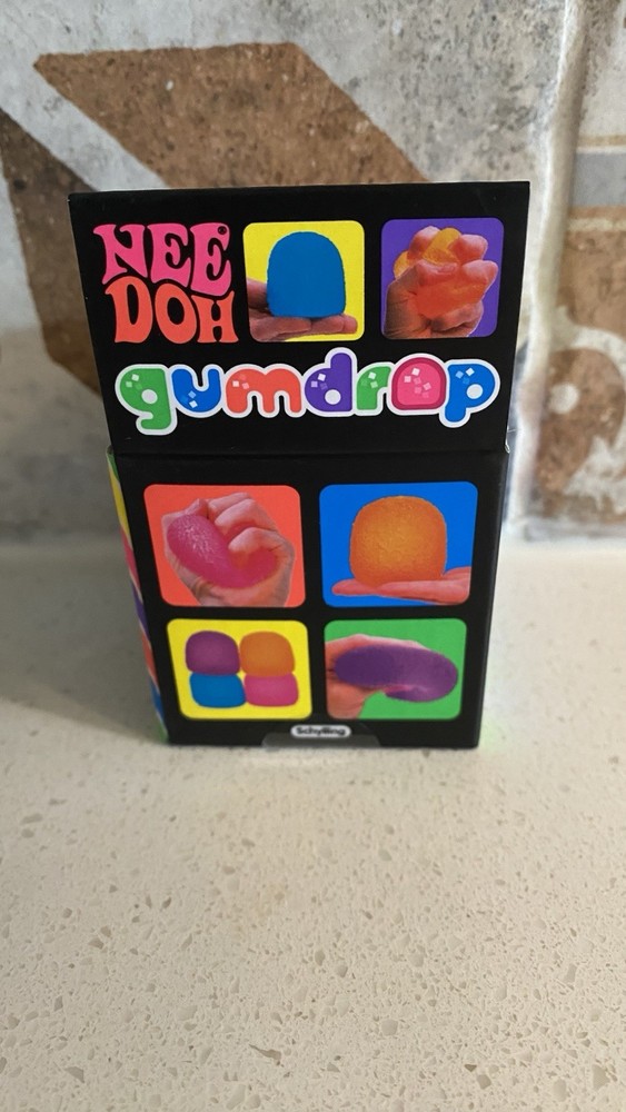 Schylling Nee Doh Gumdrop Super Solid Squish Blue Sensory Toy 2022