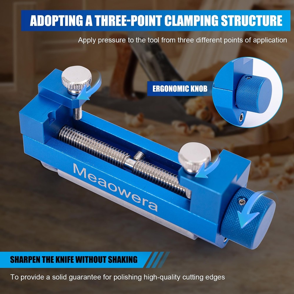 Chisel Sharpening Kit with Adjustable Honing Guide – Wood Chisel Sharpener fo...