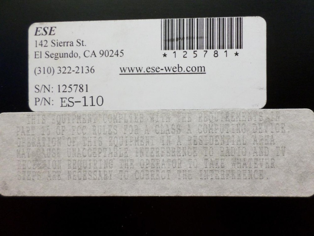 ESE ES-110 GPS Based Frequency Standard Generator