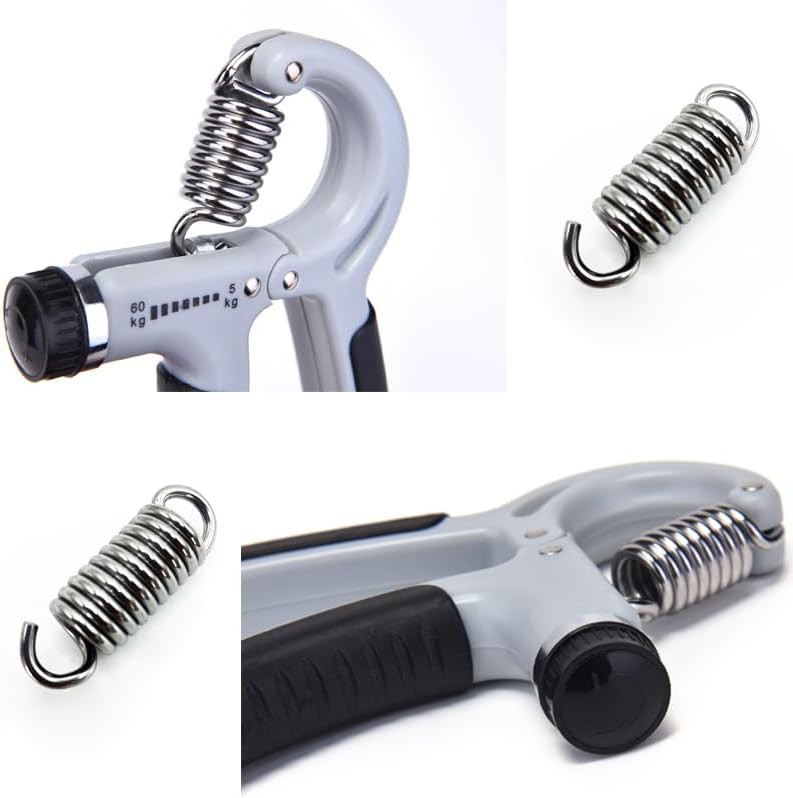 5 Pack Grip Strength Trainer Spring Replacement Stainless Steel Silver