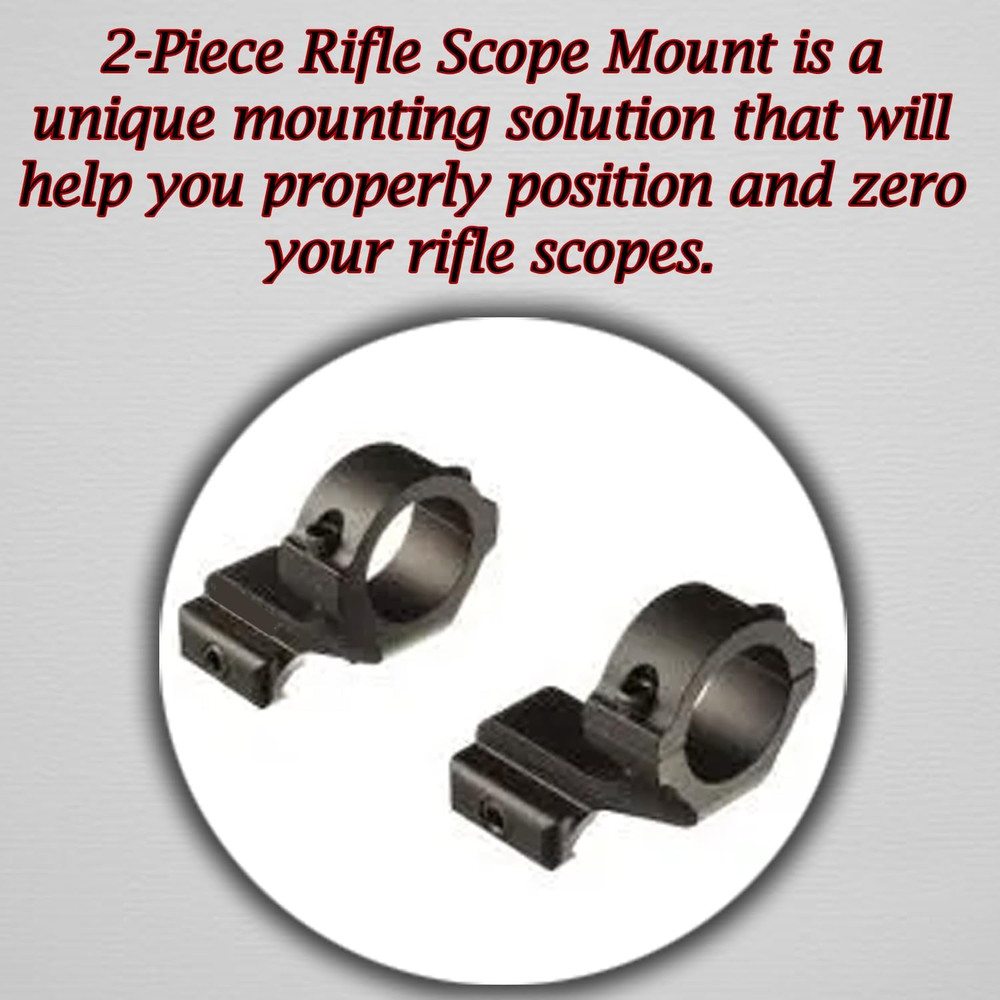 Offset Reversible 1 Inch Diameter Rifle Scope Rings 1 Scope Mount...