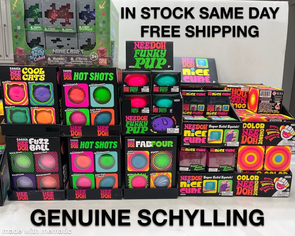 Nee Doh Nice Cube - Super Solid Squish! 🔥GENUINE🔥FREE SHIPPING