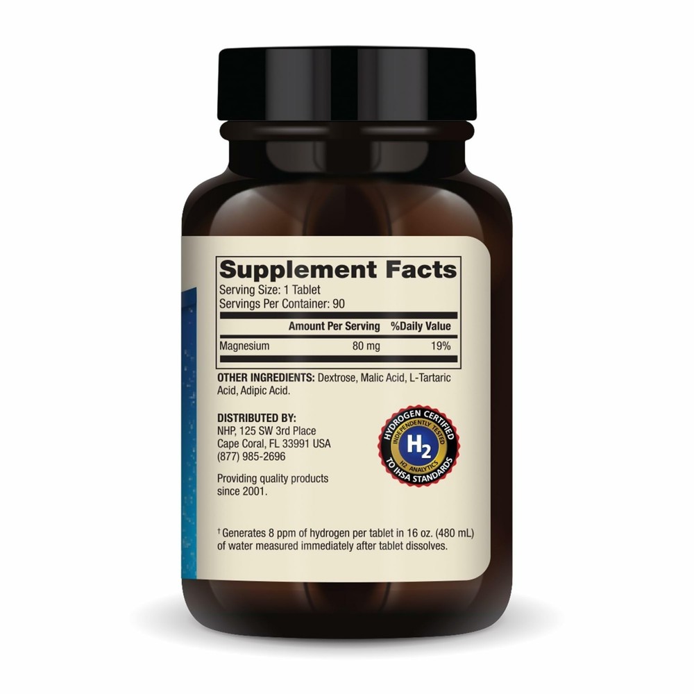 Dr. Mercola H2 Molecular 90 Tablets – Hydrogen Count | 8ppm Antioxidant Support