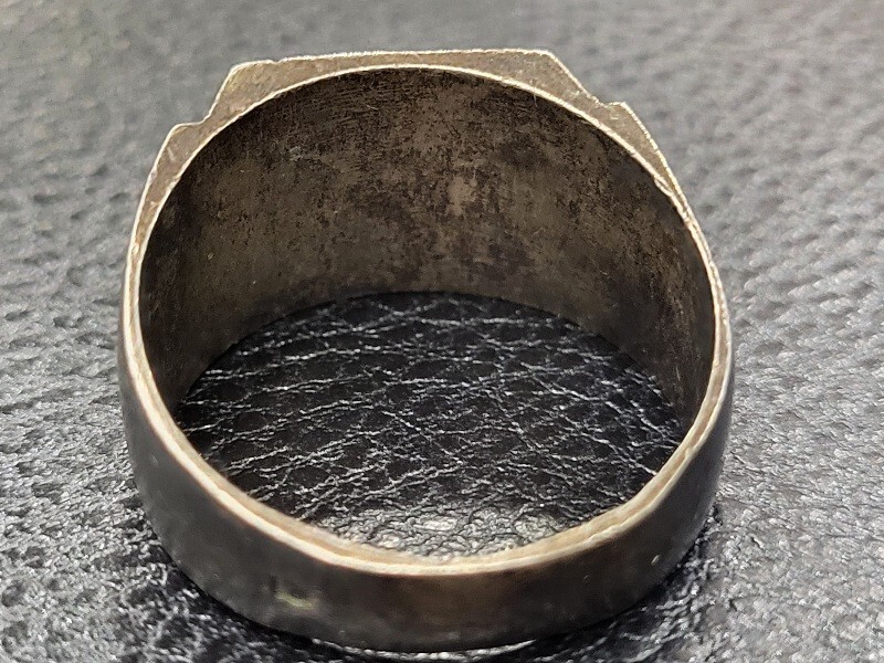 WWII Allied Invasion of French North Africa 1943 Trench Art Ring. Collectible.