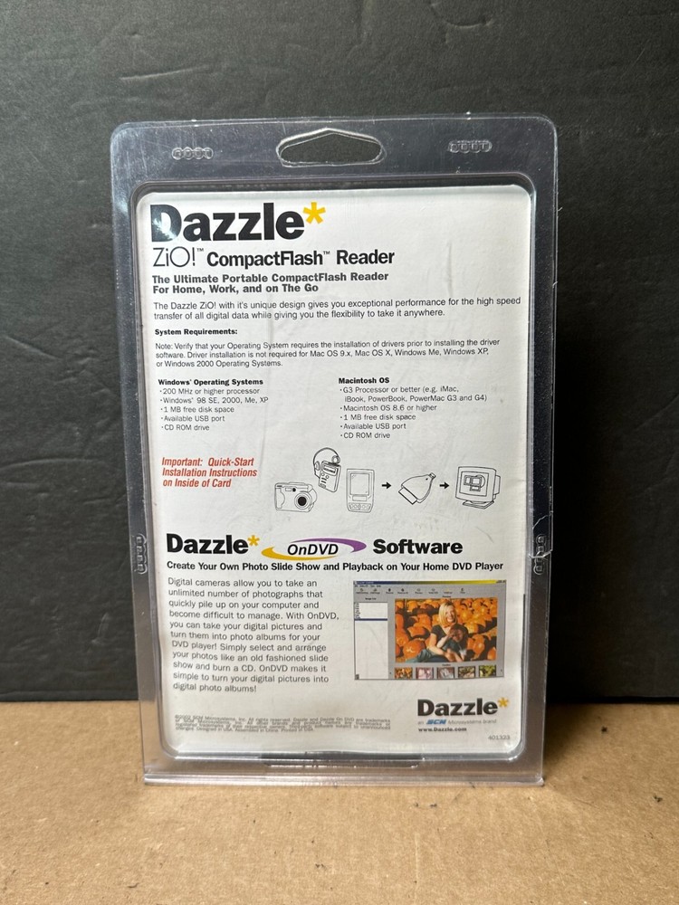 Dazzle Zio Memory Stick Reader Writer Compact Flash (DM-8500)