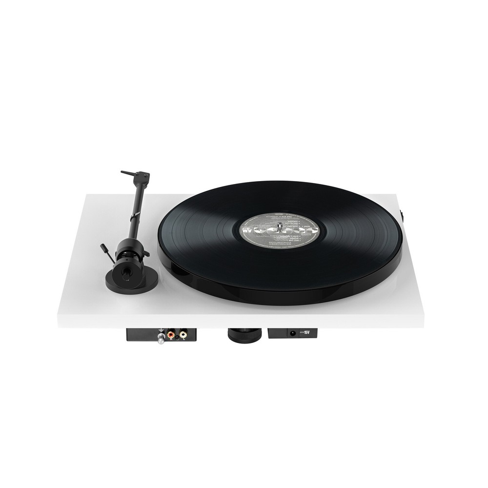 Pro-Ject E1 Phono Plug & Play Turntable with Built-in Phono Satin White
