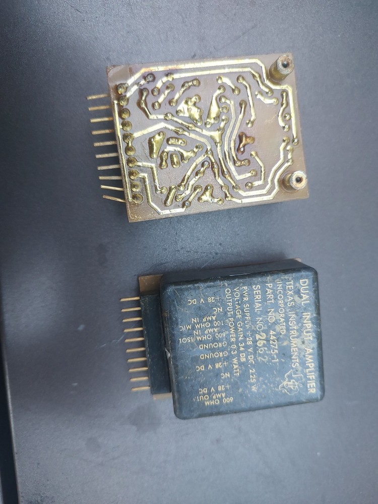 2 Vintage Texas Instruments Dual Input Amplifiers