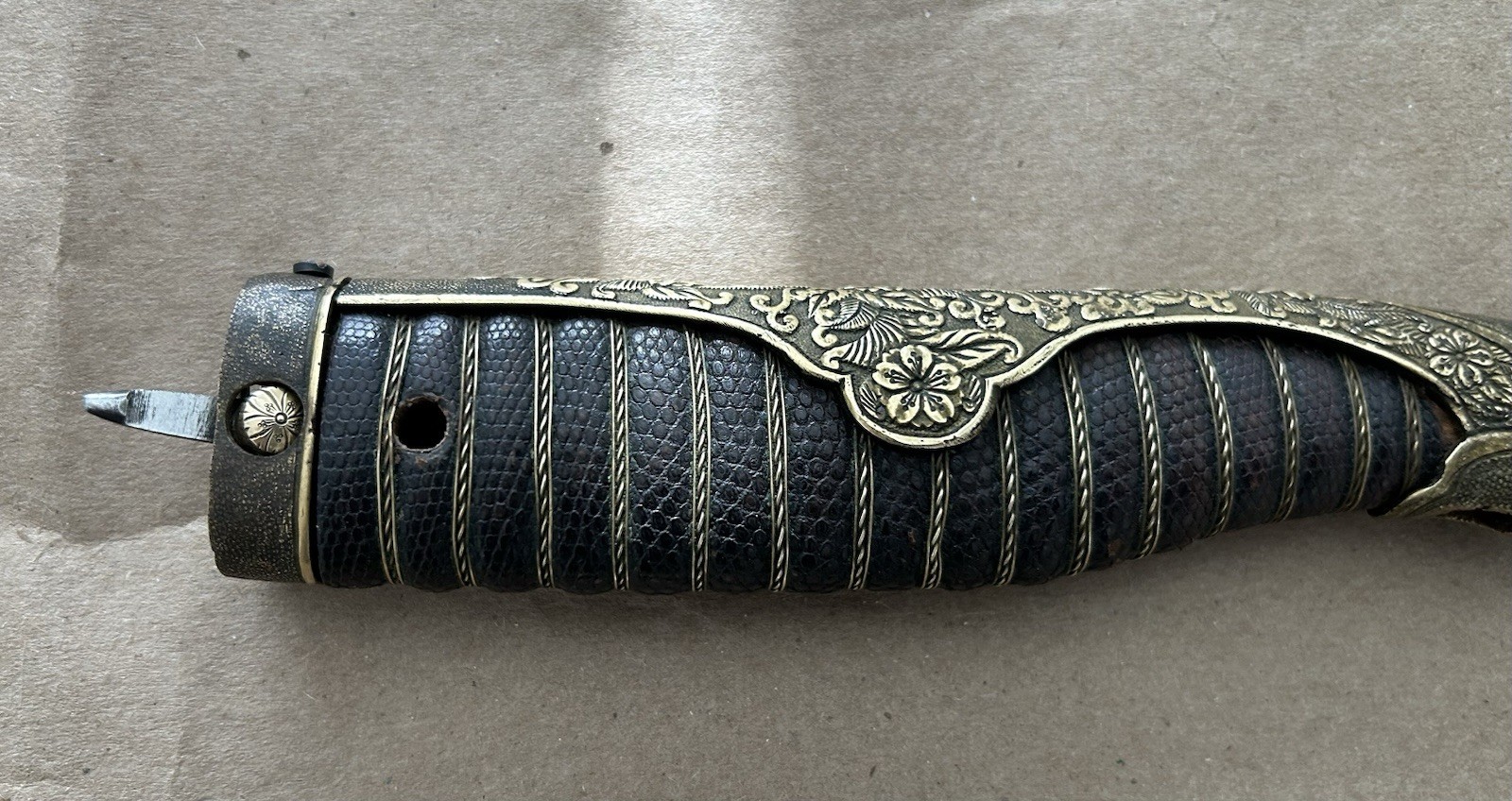 RUSSO JAPANESE OFFICERS SAMURAI SWORD SIGNED