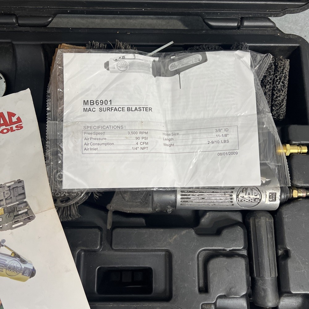 Mac Tools MB6901 Surface Blaster Kit - Air Tool Surface Prep Auto Body Pneumatic