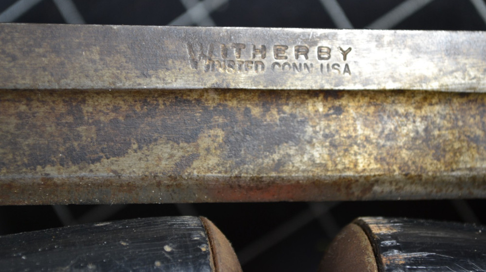 WITHERBY - WINSTED, CT - FOLDING DRAW KNIFE - 8" EDGE