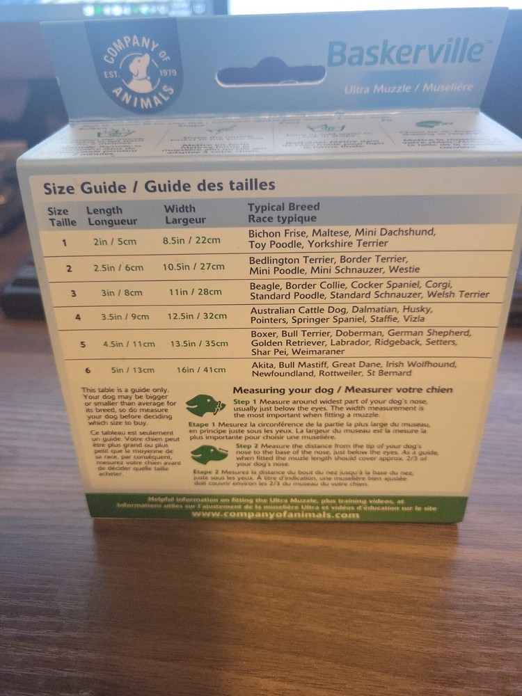 Baskerville Ultra Muzzle Black Size 3 - Brand New