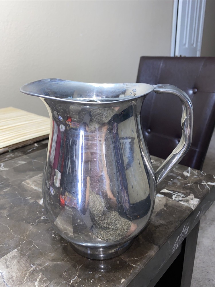 Silver Or Stainless Steel Pitcher Medium Unbranded
