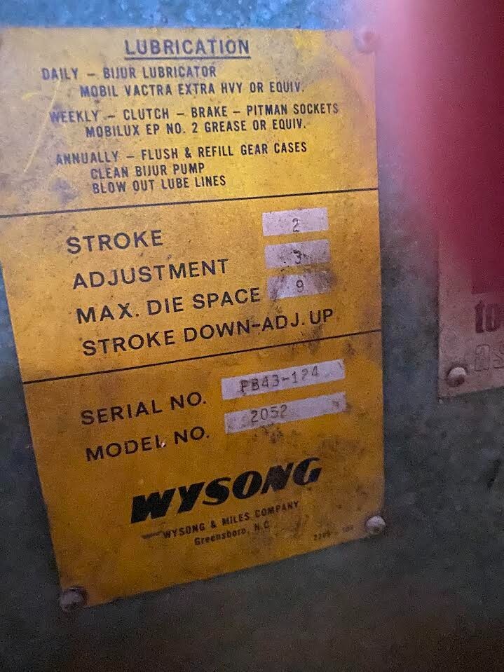 Wysong Brake Press