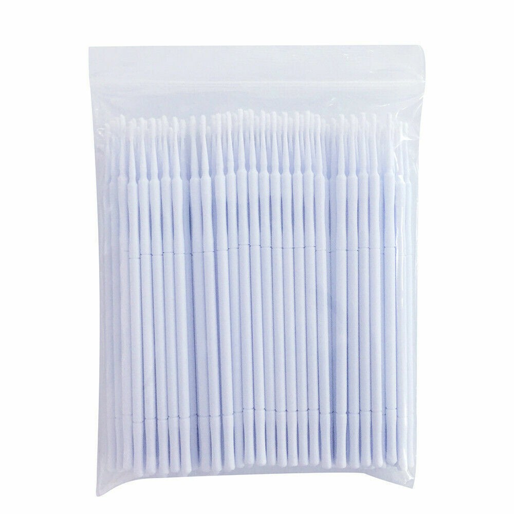 100 Pcs Dental Eye Micro Brush Tips Disposable Applicators Fine Regular Medium