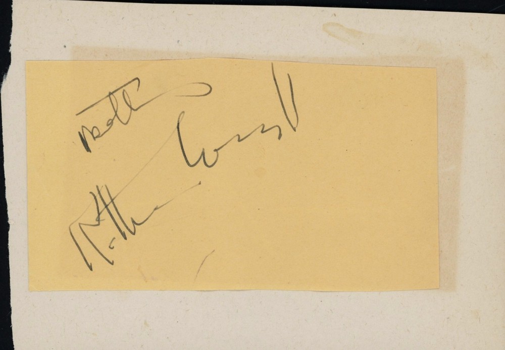 Vintage Katharine Cornell Autograph