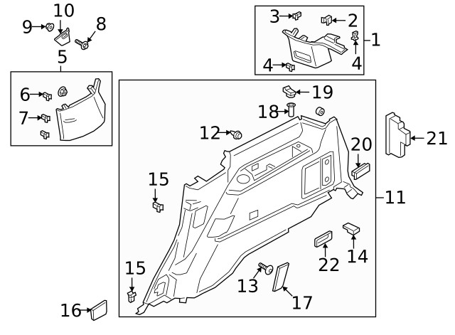 Genuine Ford Cargo Area Light JL1Z13776C