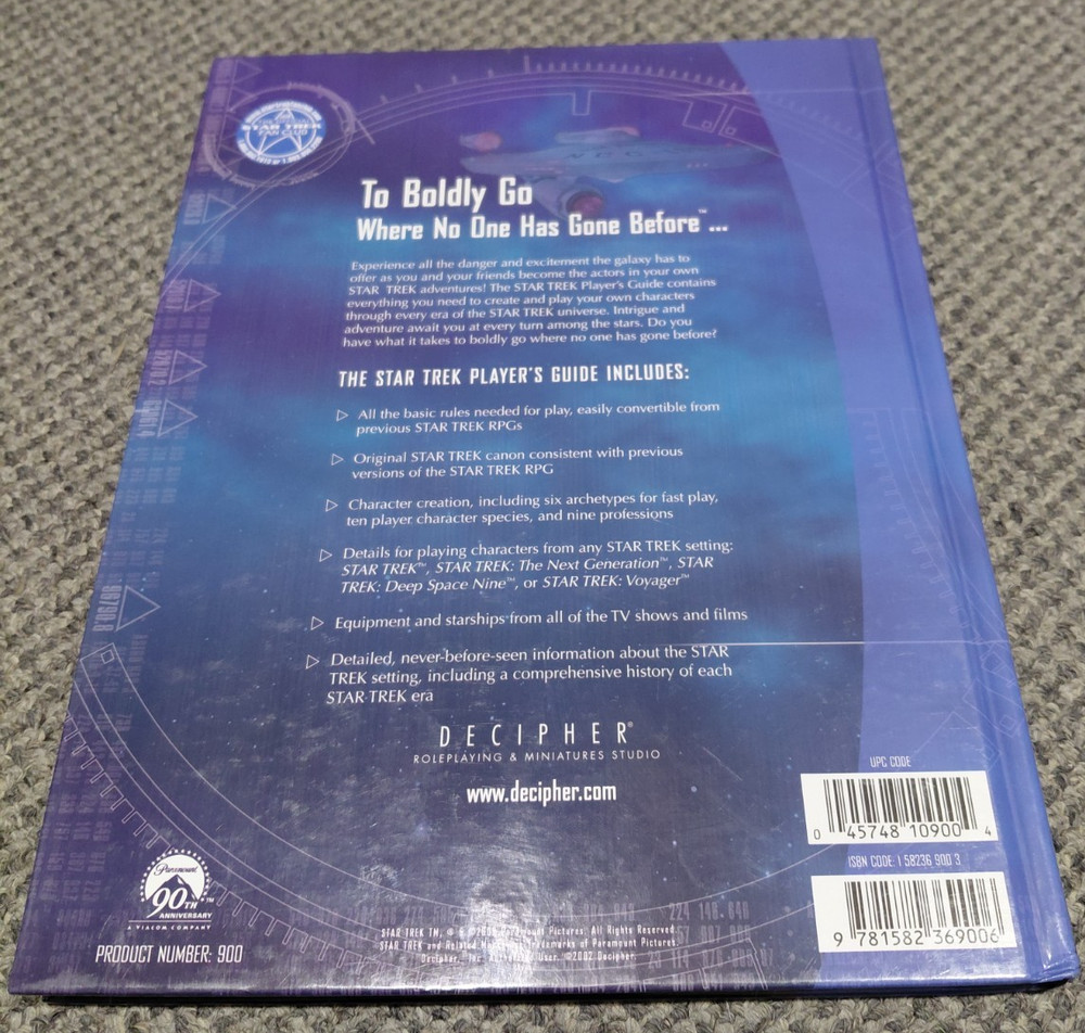 Star Trek Roleplaying Game - Player's Guide - Decipher RPG
