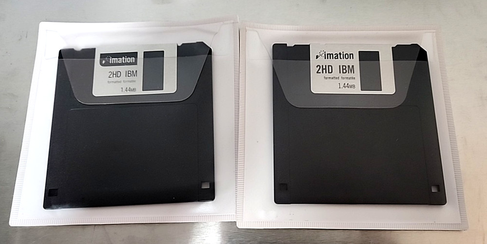 Imation 3.5" Floppy Disks Diskettes 2 Pack IBM Formatted 1.44MB 2HD