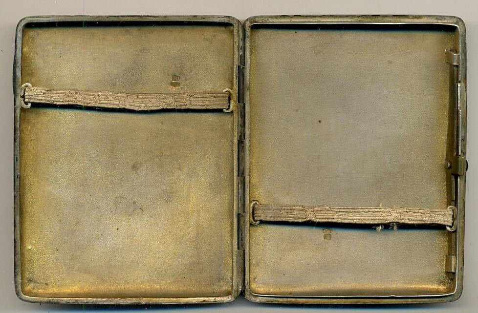 Imperial russian Silver Rubies Cigarette Case
