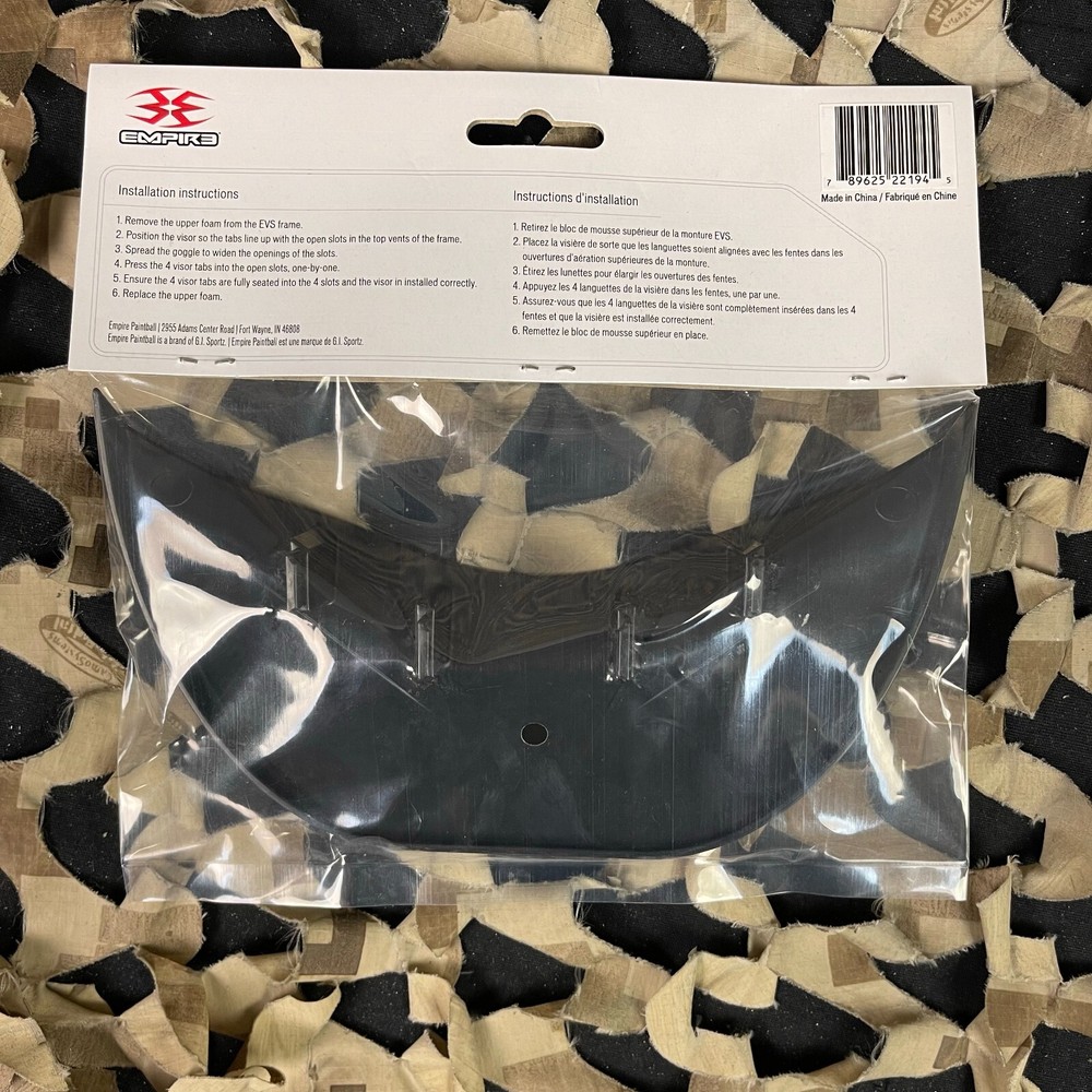NEW Empire EVS Visor - Black