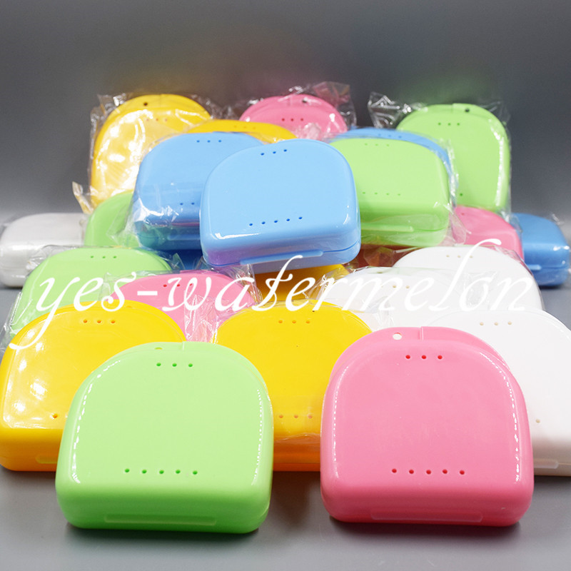 10x Dental Plastic Denture Retainer Storage Box Mouthguard Brace False Container