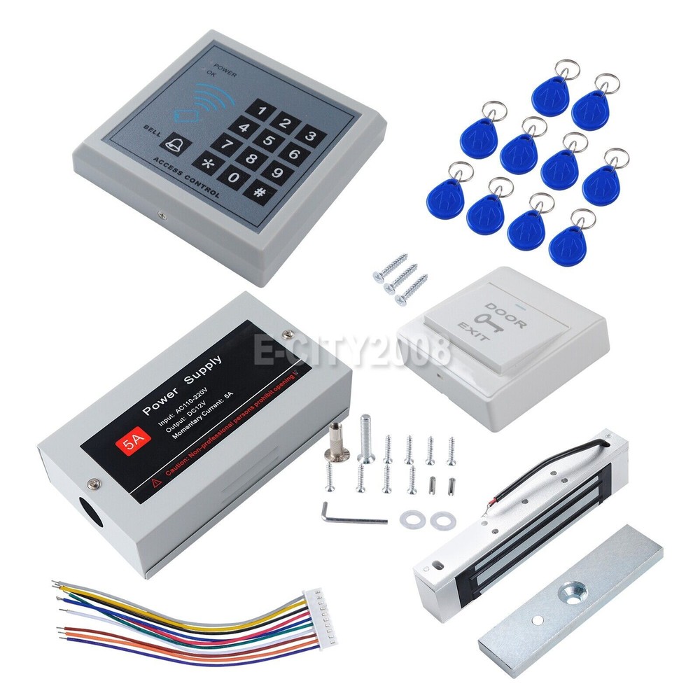 Electric RFID Magnetic Door Lock Access Controller System Maglock Card Keypad