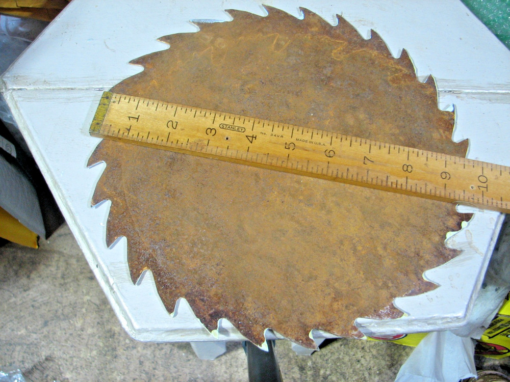 Beautiful Hand Painted Saw Blade