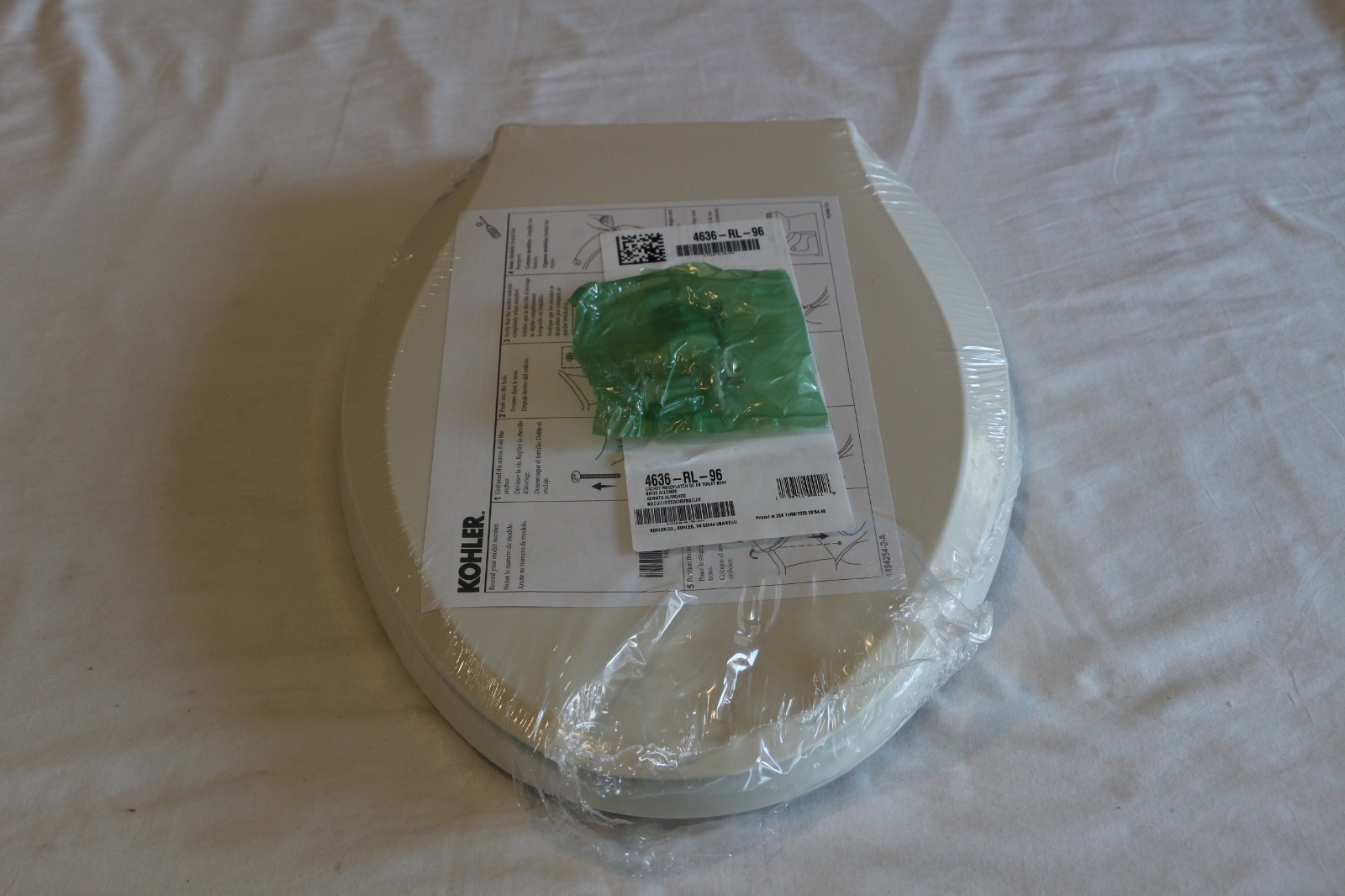 Kohler Cachet Elongated Closed-Front Toilet Seat/Soft Close K-4636-RL-96