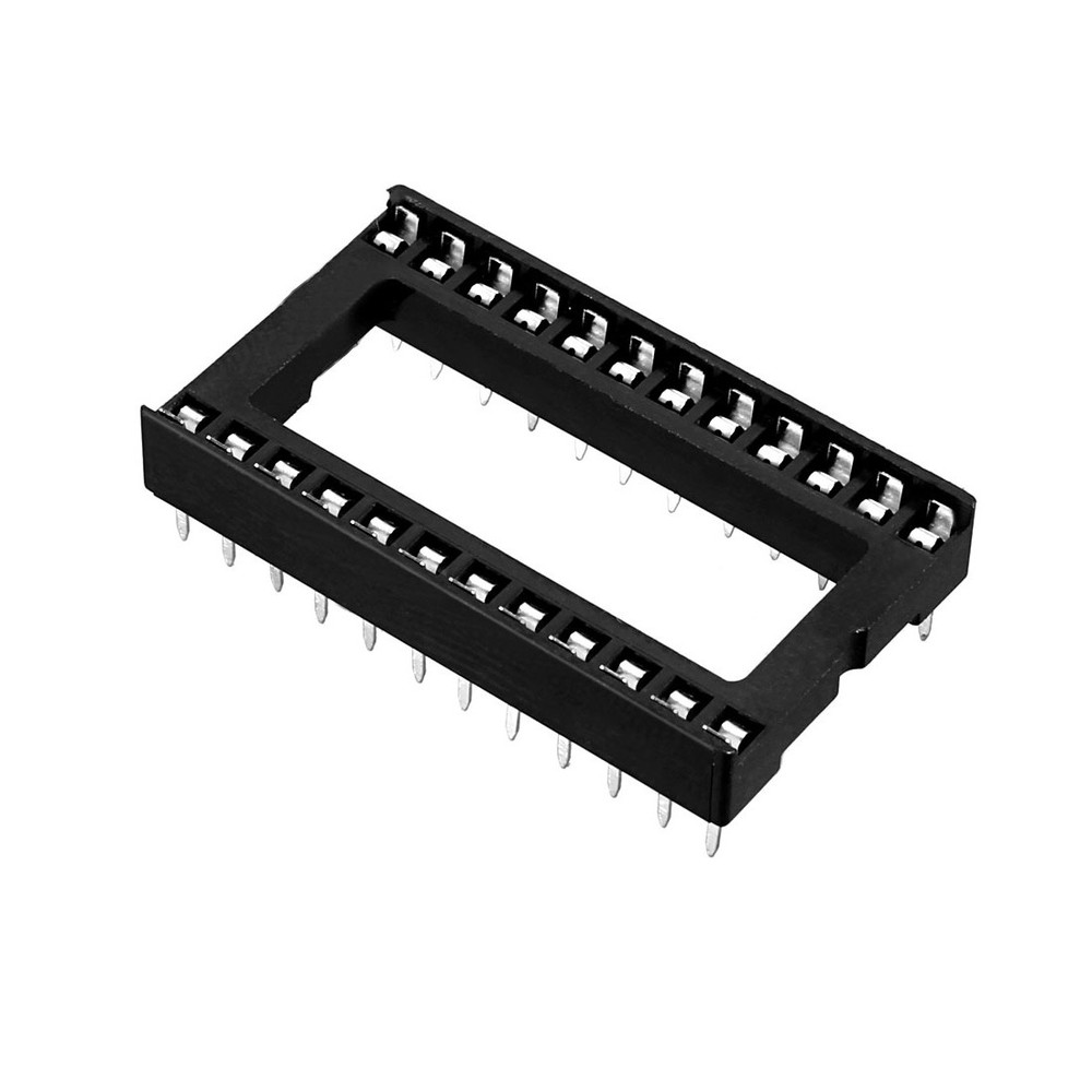 25PACK 2 Row 24 Flat Pins Soldering DIP IC Chip Socket Adaptor