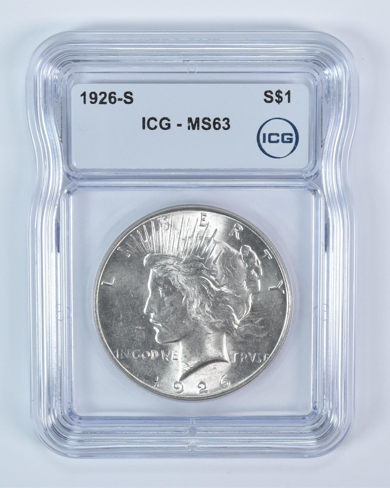 1926-S Peace Silver Dollar MS63 ICG